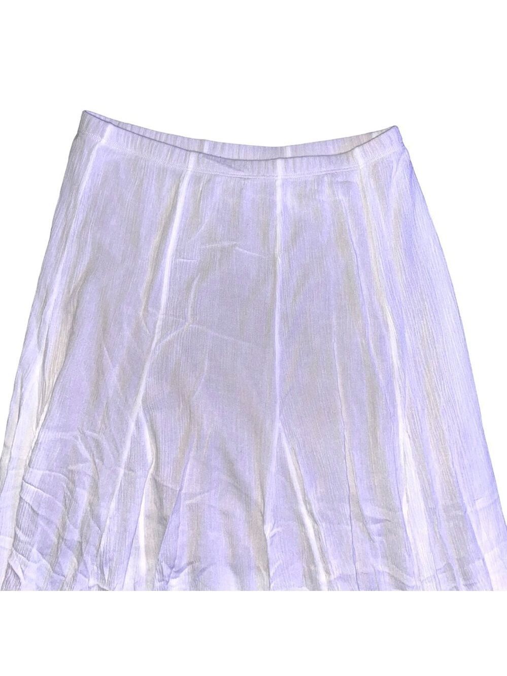 Karen Kane White Maxi Skirt Women Medium Boho Festival - Picture 3 of 13